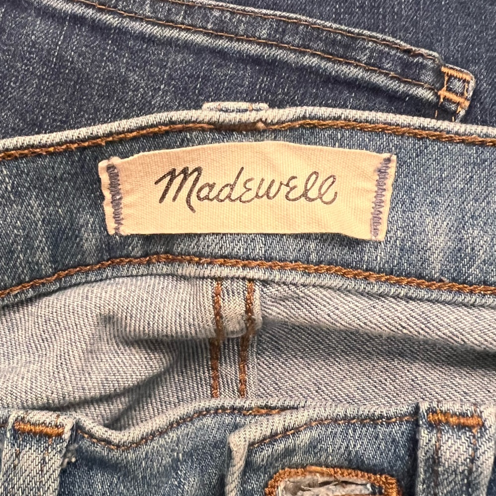Madewell 9” inch High-Rise Skinny Jeans light medium wash 24 0 - Picture 3 of 13